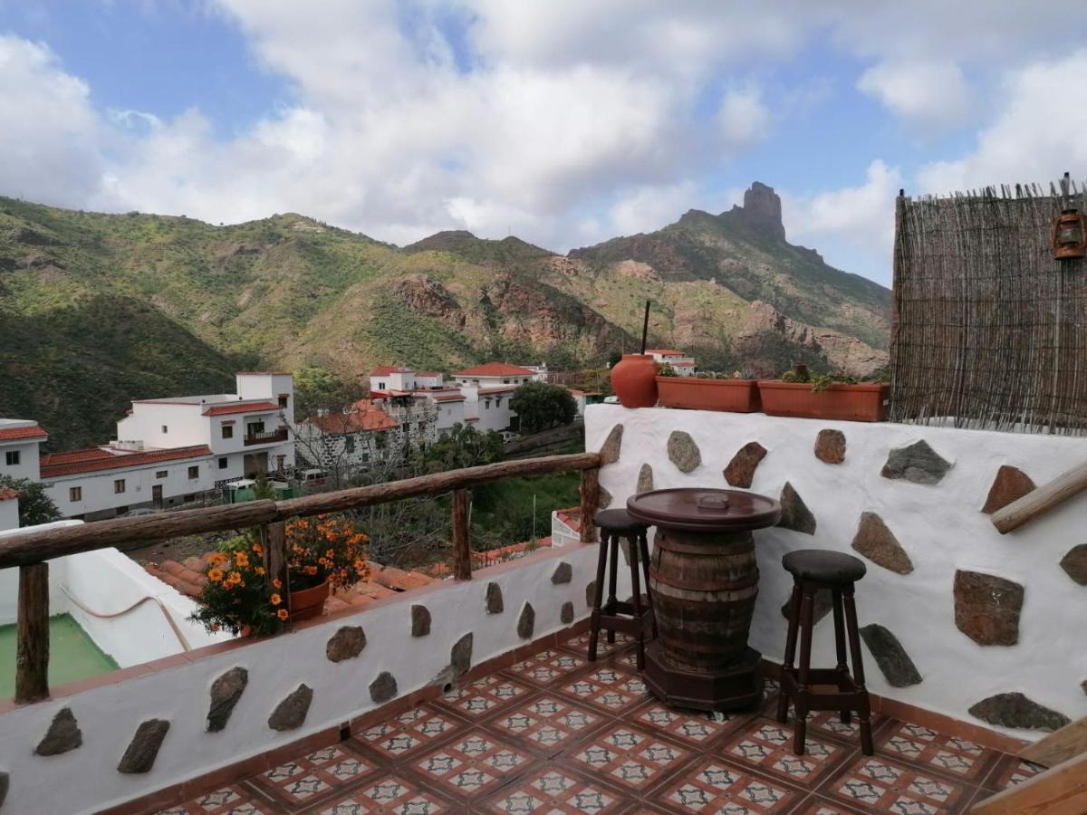 Casa Canaria Tejeda Bagian luar foto